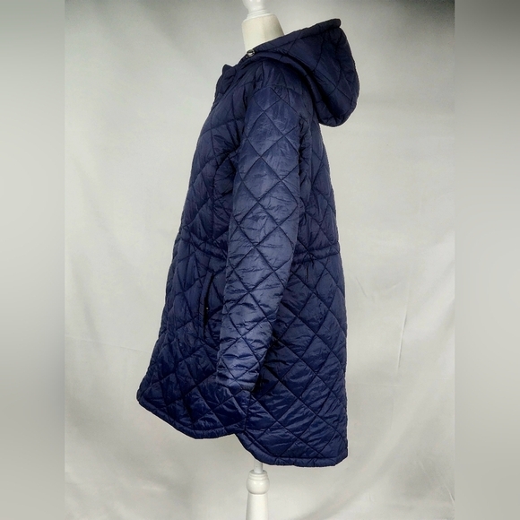 Weatherproof Hooded Diamond Quilted Ladies Coat Jacket Size XLARGE Parka Puffer - Picture 2 of 14